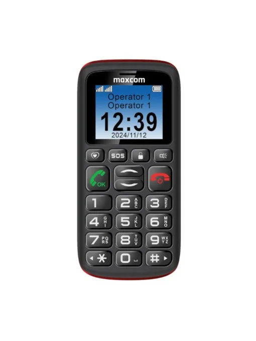TELEFON MAXCOM MM428L BLACK RED